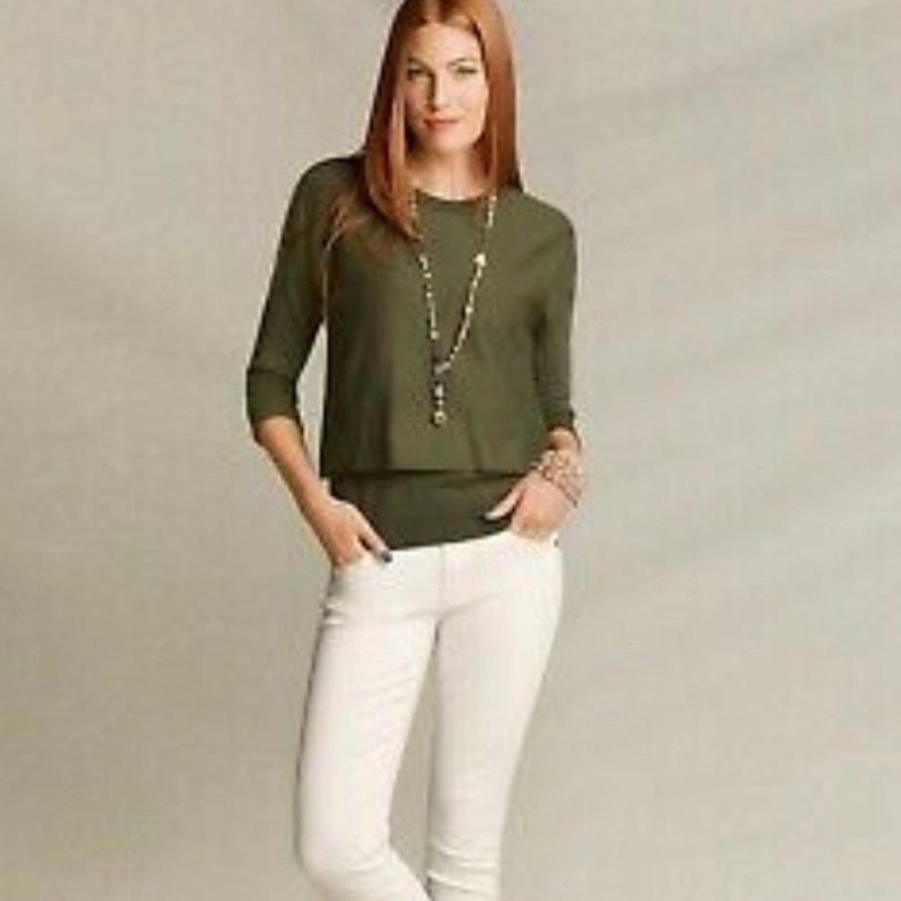 Cabi Twofer Pullover 2 pc sweater/tank S